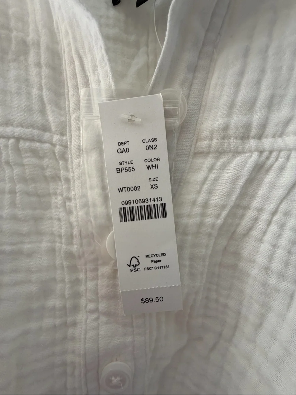 J. Crew lightweight cotton